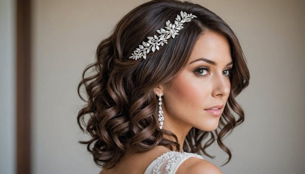 Inspirez votre look mariage avec des coiffures mi-longues élégantes