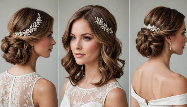 Découvrez 10 coiffures mi-longues élégantes pour un mariage réussi